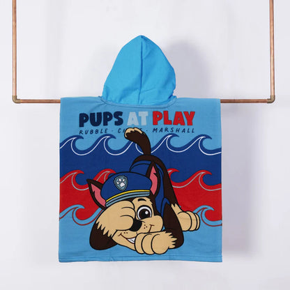 Toalla Playa Niño Capucha MF 60x120 cm Paw Patrol Pups