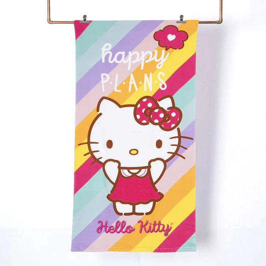 toalla-playa-niña-con-bolso-70x140-cm-hello-kitty-arcoiris