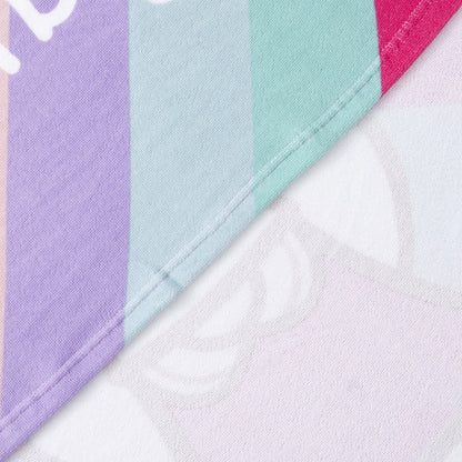 Toalla Playa Niña con Bolso 70x140 cm Hello Kitty Arcoiris