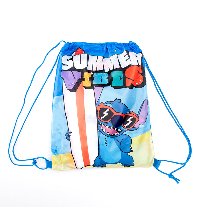 Toalla Playa Unisex con Bolso 70×140 cm Stitch Surf