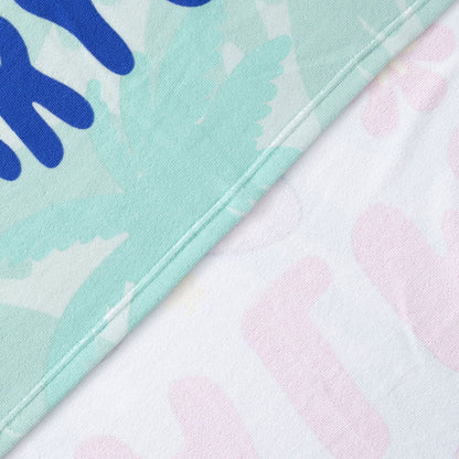 Toalla Playa Niña con Bolso 70x140 cm Stitch Palm