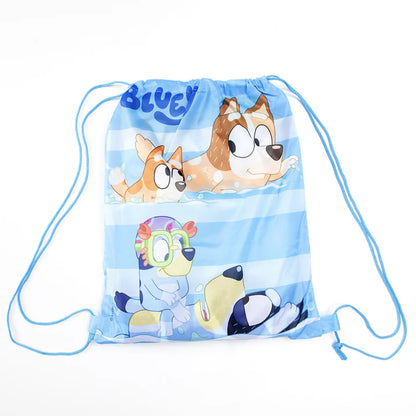 Toalla Playa Unisex con Bolso 70x140 cm Bluey Agua