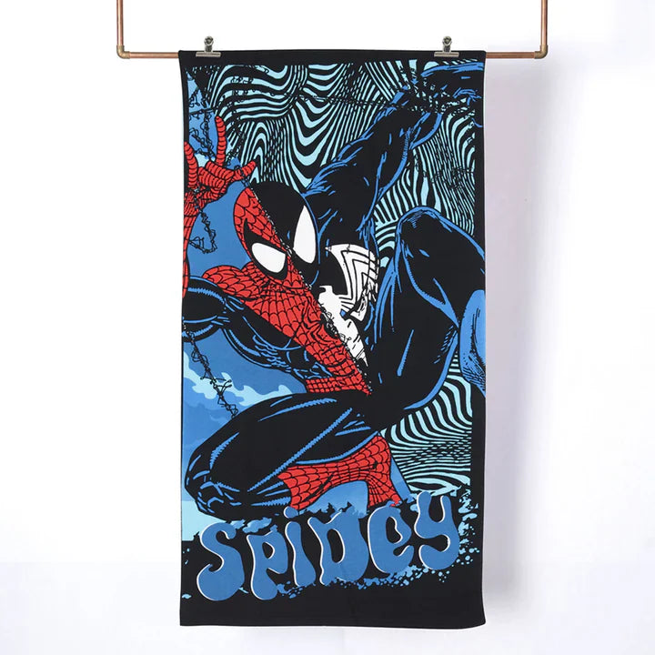 toalla-playa-niño-con-bolso-70x140-cm-spiderman-purple