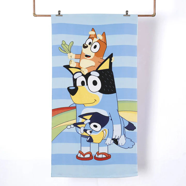 Set Toalla Unisex, Jockey y Bolso Bluey Familia