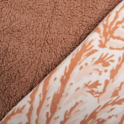 Plumón Coral Estampado Sherpa Palma