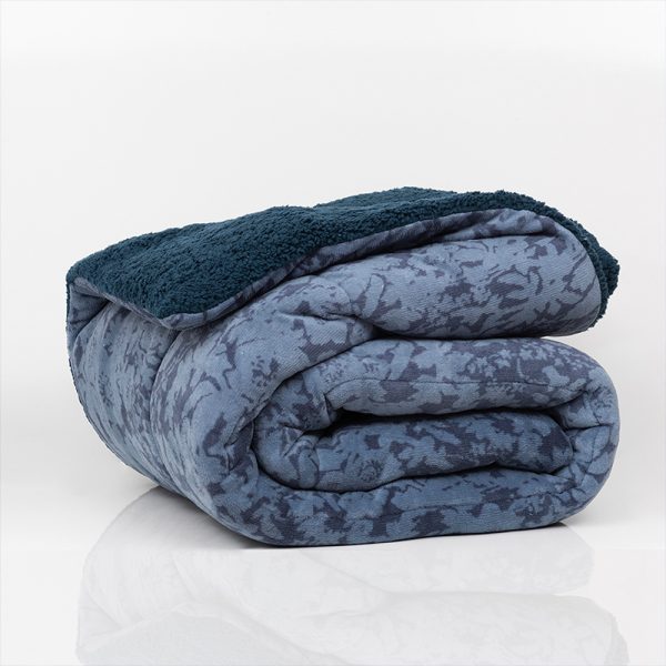 Plumón Coral Estampado Sherpa Maqui