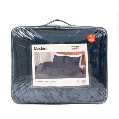 Plumón Coral Estampado Sherpa Maqui
