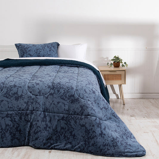 Plumón Coral Estampado Sherpa Maqui