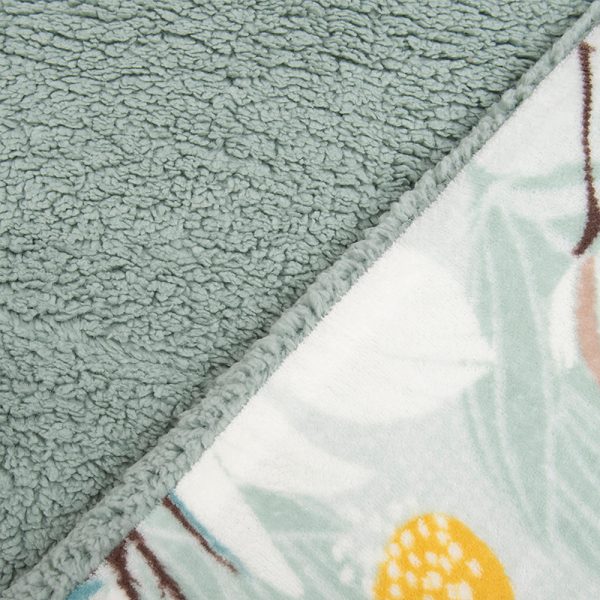 Plumón Coral Estampado Sherpa Laurel