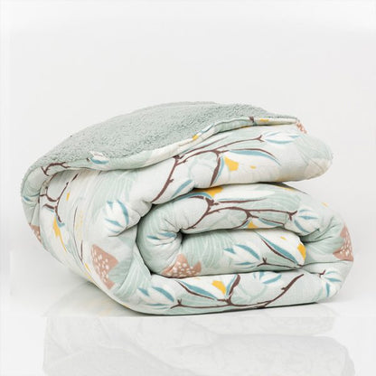 Plumón Coral Estampado Sherpa Laurel