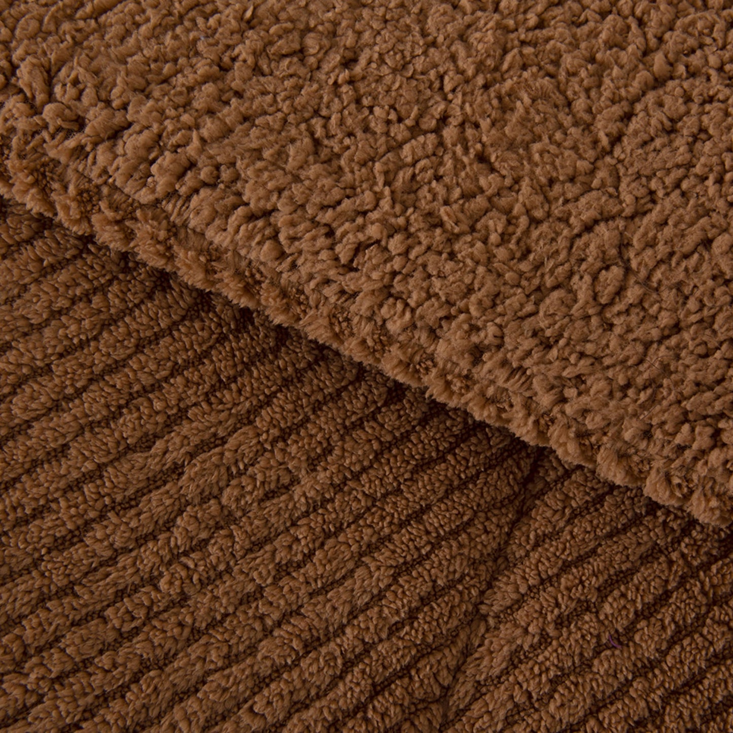 Plumón Sherpa Jacquard Chevron Café