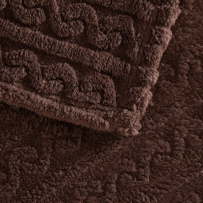 Manta Patagonia Jacquard Sherpa 127x152cm Café