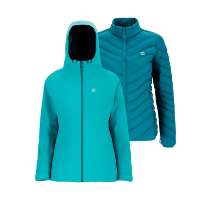 Parka Mujer 3 En 1 Skada Celeste