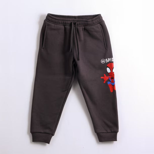 Pantalón De Buzo Niño Spidey Gris