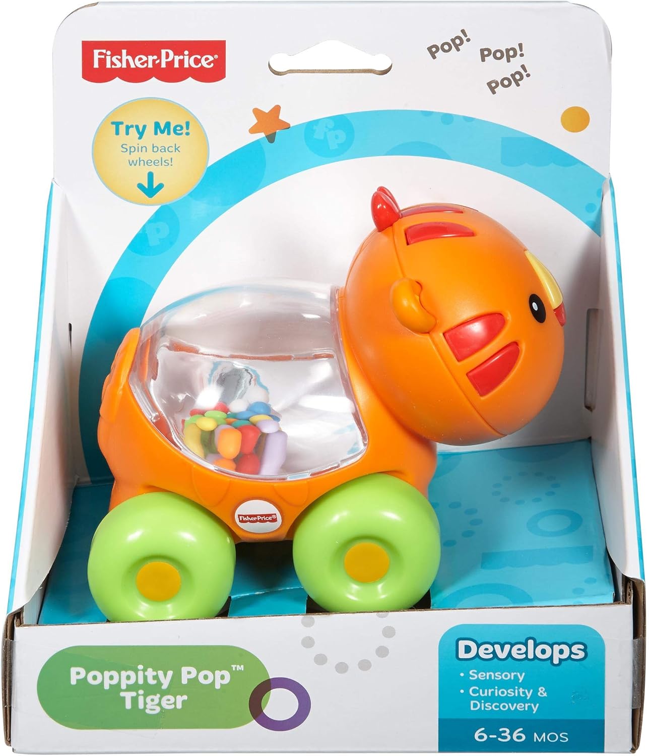 Juguete para la Primera Infancia, Tigre Pelotitas Divertidas, Multicolor