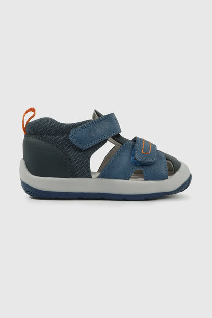 Sandalia Niño Doble velcro Azul