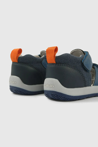 Sandalia Niño Doble velcro Azul