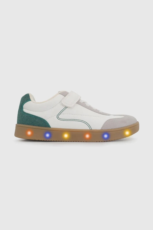 Zapatilla Niño con Luces Colores Blancas