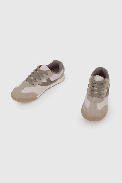 Zapatilla Niño Urbana Café y Camel