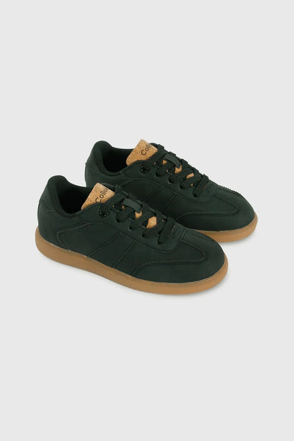 Zapatilla Niño Lifestyle Caña Baja con Cordón  Negra