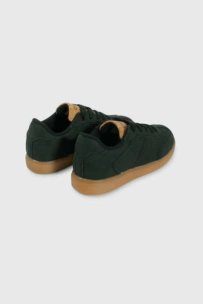 Zapatilla Niño Lifestyle Caña Baja con Cordón  Negra