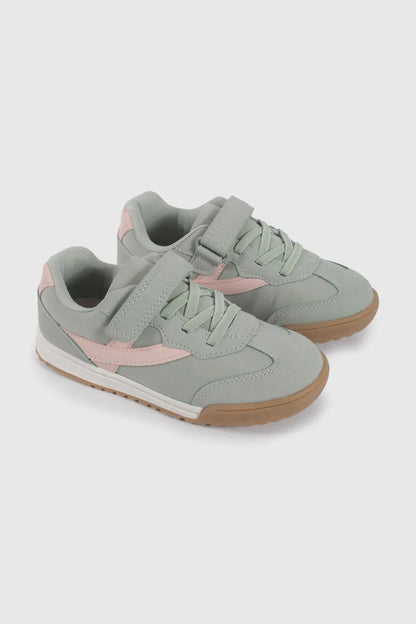 Zapatilla Niña Urbana Menta y Rosado
