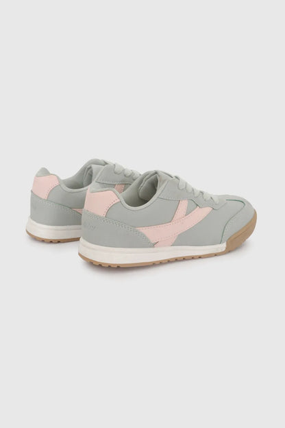 Zapatilla Niña Urbana Menta y Rosado