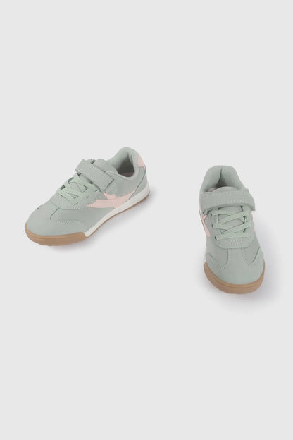 Zapatilla Niña Urbana Menta y Rosado
