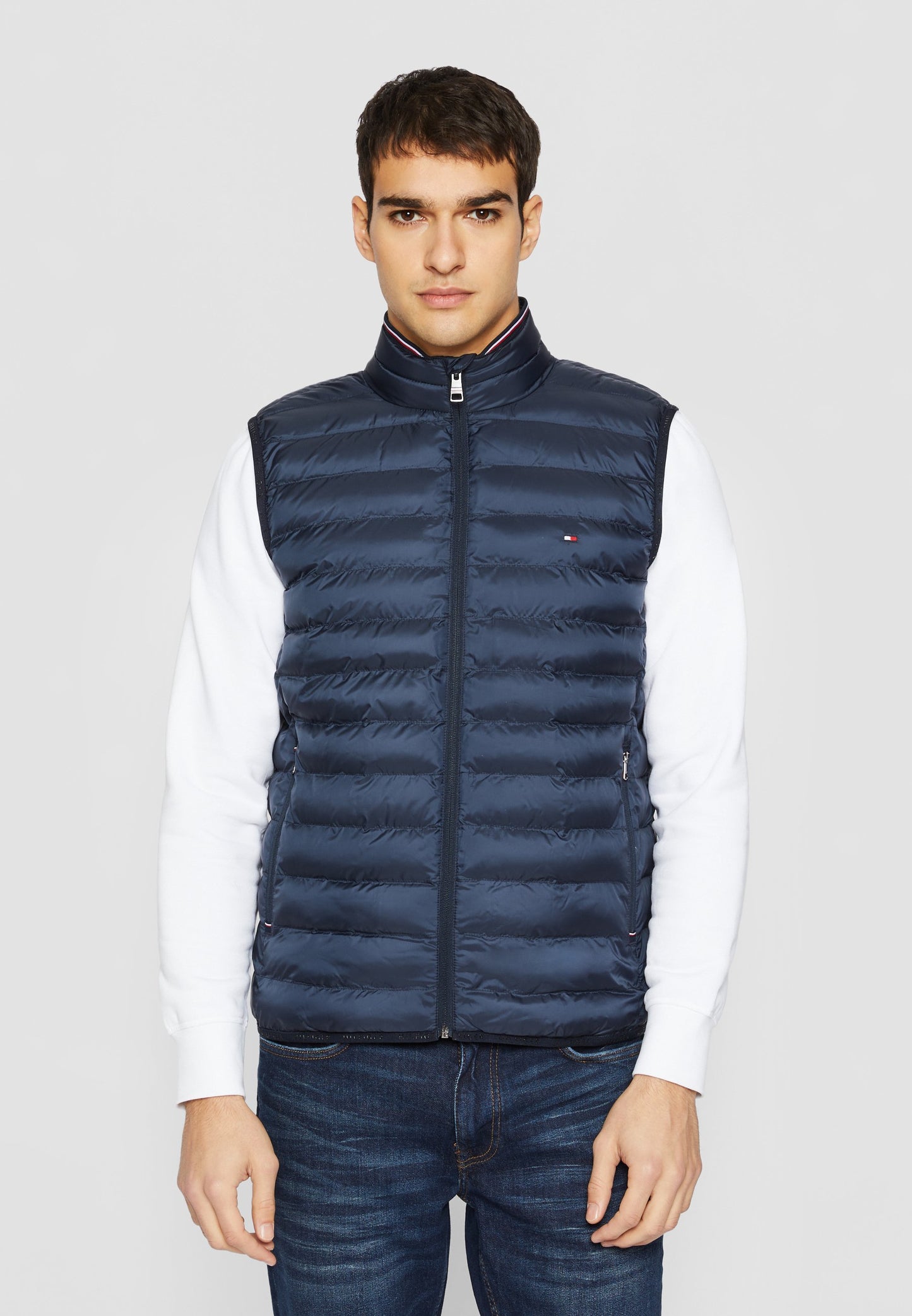 Chaqueta Hombre Warm Packable Padded Gilet Negra