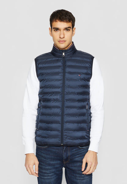 Chaqueta Hombre Warm Packable Padded Gilet Negra