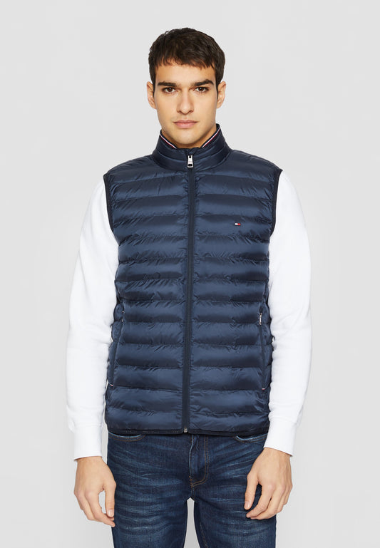 Chaqueta Hombre Warm Packable Padded Gilet Negra
