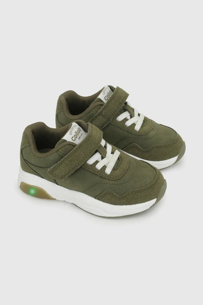Zapatilla Niño luces verde