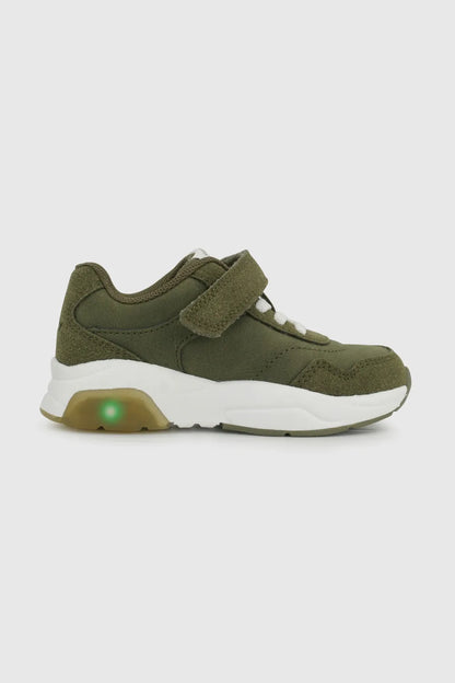Zapatilla Niño luces verde