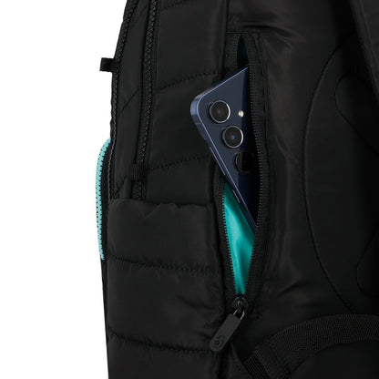 Mochila Para Notebook Mujer 14" Hamilton Negra-Verde