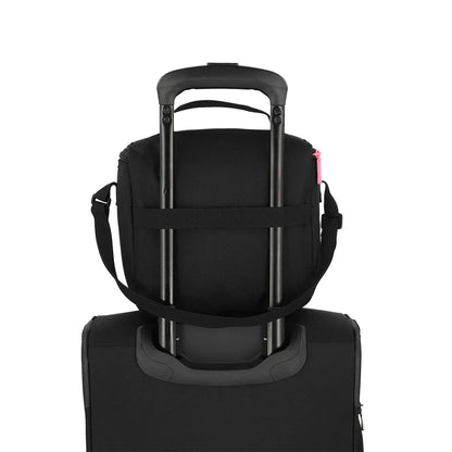 Mochila Triple Pack + Estuche + Lonchera Niña Negra-Rosada