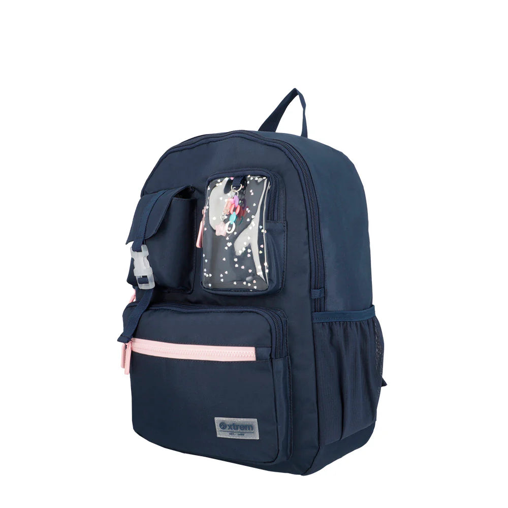 Mochila para notebook 15" Cleveland azul/rosada