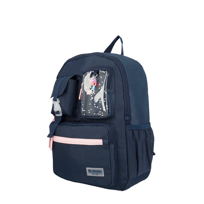 Mochila para notebook 15" Cleveland azul/rosada