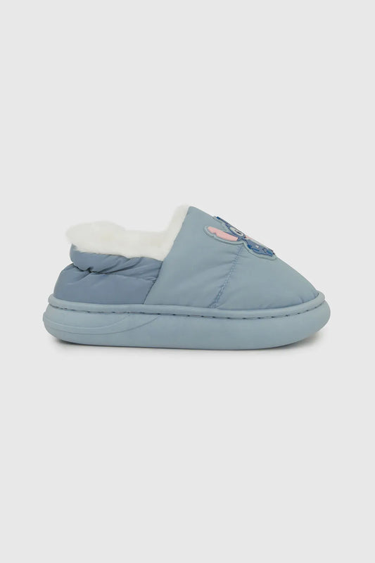 Pantufla Niña Stitch Azul