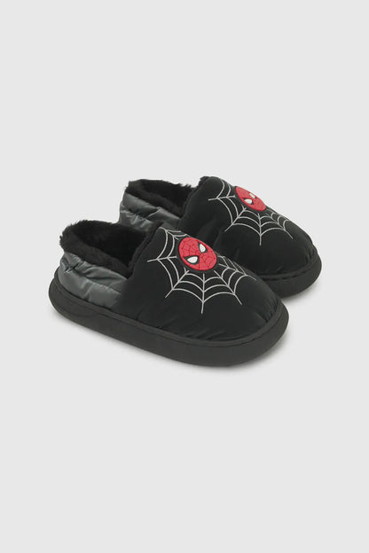 Pantufla Niño Marvel Spiderman Negro
