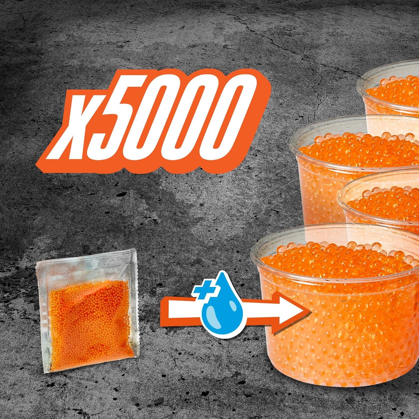 Lanzador Nerf Pro Gelfire Quadrant 5.000 recargas de gel incluidas