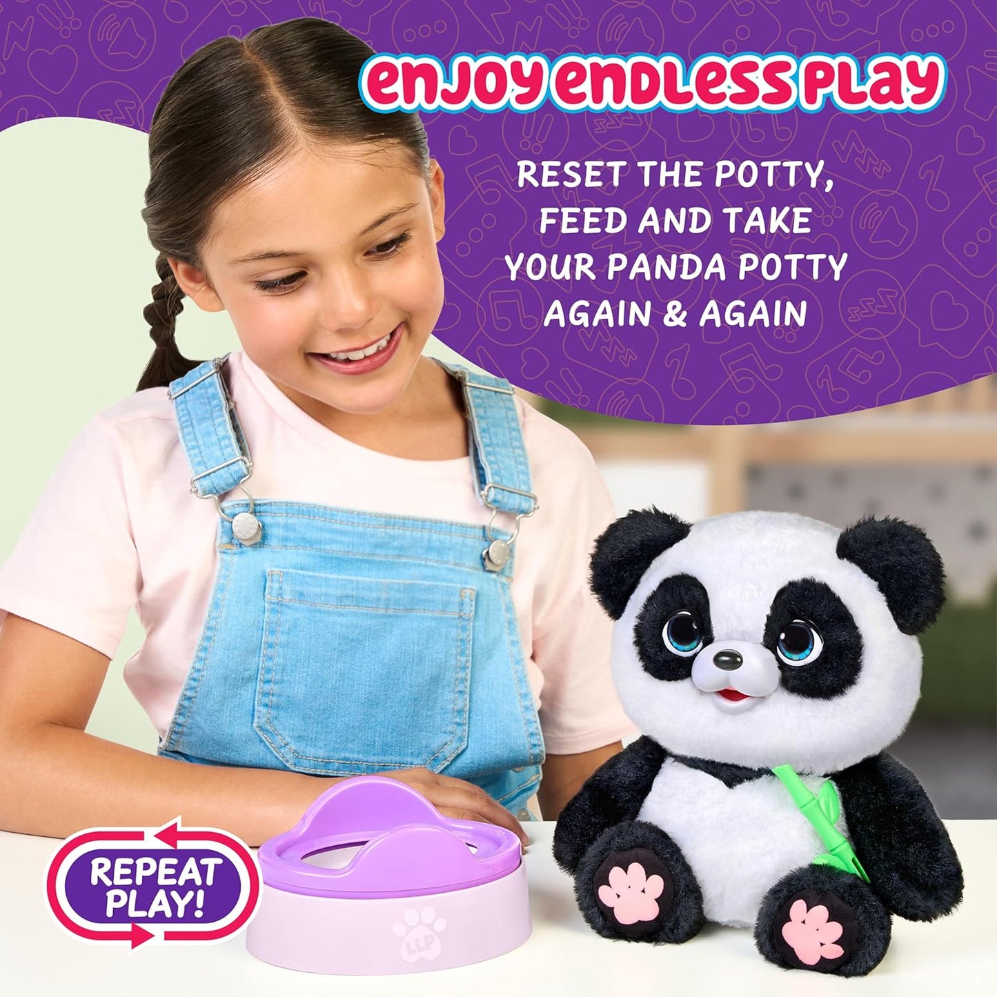 Peluche Little Live Talking Panda ChuChu