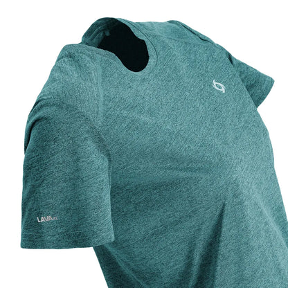 Polera Mujer Manga Corta Deportiva Lava Celeste