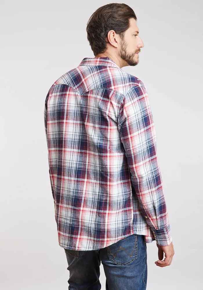 camisa-hombre-western-shirt-red-blue-plaid