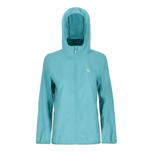 Chaqueta Mujer Compactable Airjkt Hoodie Celeste