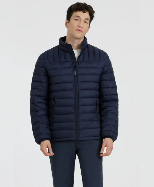 Chaqueta Hombre Packable Slim Fit Azul