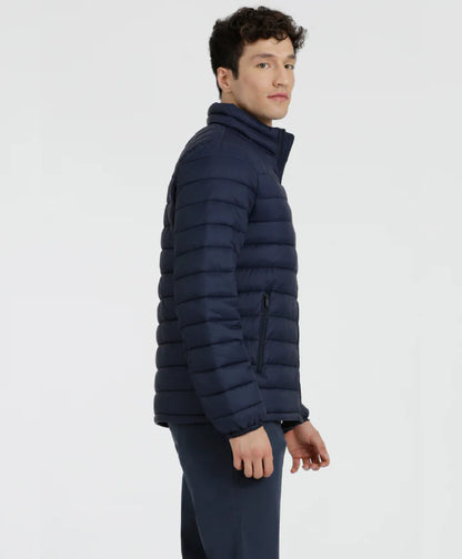 Chaqueta Hombre Packable Slim Fit Azul