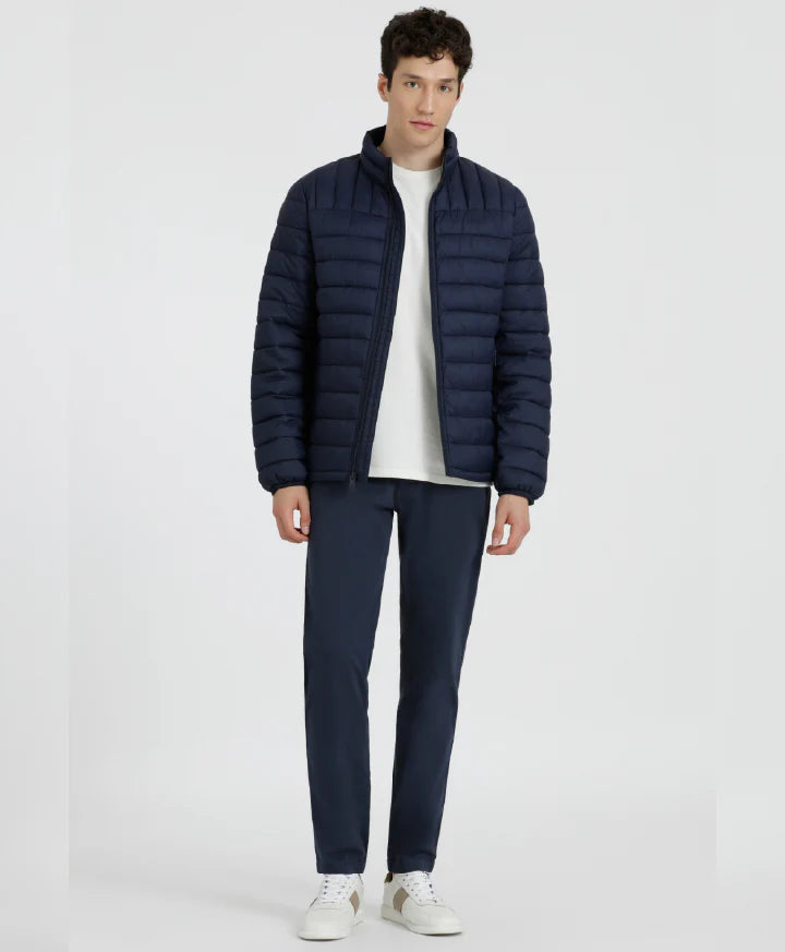 Chaqueta Hombre Packable Slim Fit Azul