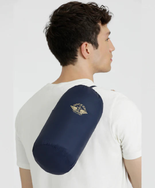 Chaqueta Hombre Packable Slim Fit Azul