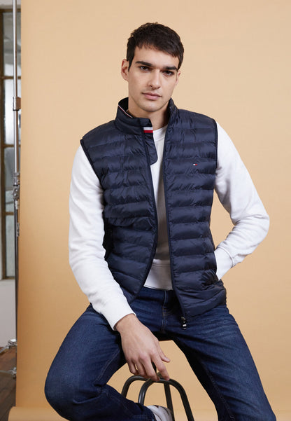 Chaqueta Hombre Warm Packable Padded Gilet Negra