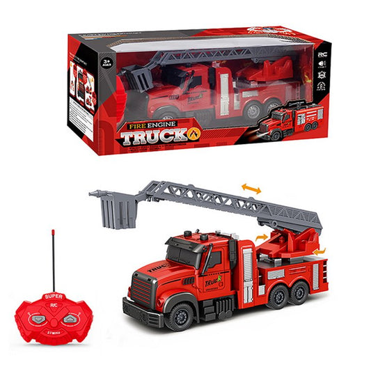 Camión Bombero Radio Control con Escalera Extensible